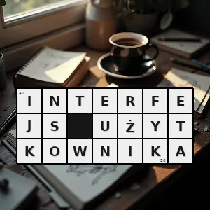 Hasło krzyżówkowe część oprogramowania odpowiedzialna za interakcję z użytkownikiem - interfejs użytkownika – rozwiązanie, synonimy, podpowiedzi i definicje krzyżówkowe